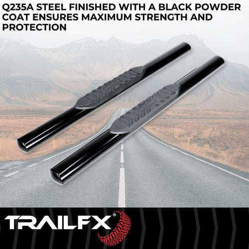 TrailFX A1542B TFX 4" Oval Tube Side Steps NERF BAR OVAL 4"