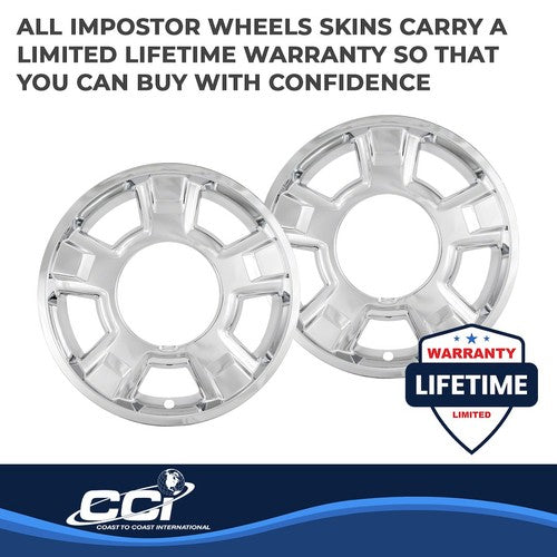 Coast To Coast IWCIMP326X Wheel Skin 17in 5 Spokes With CC Cutout Set Of 4