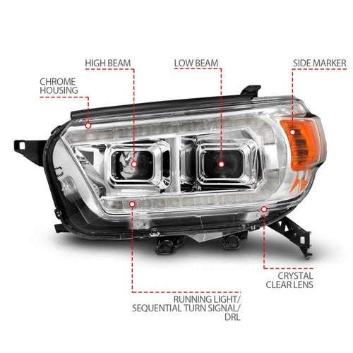 ANZO USA 111603  HEADLIGHT ASSEMBLY