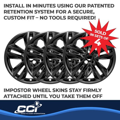 Coast To Coast IWCIMP385BLK IMPOSTOR  WHEEL COVER