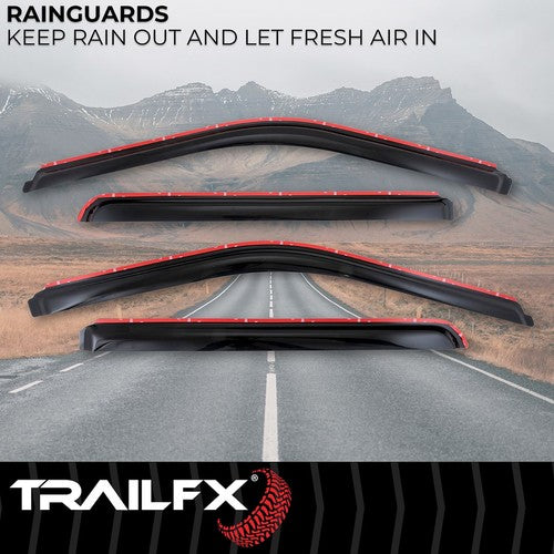 TrailFX 4381IC TFX 4-PC Window Vents RAINGUARDS