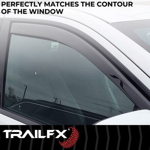 TrailFX 4536IC TFX 4-PC Window Vents RAINGUARDS
