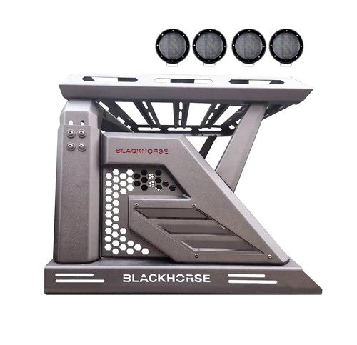 Black Horse Offroad AR2-09BA3-PLFB  Truck Bed Bar