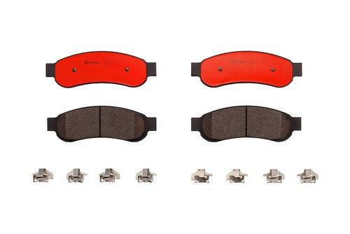 Brembo Rear Ceramic Brake Pads Fits 2008-2013 Ford F-250 Super Duty 4 Pc P24117N