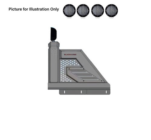Black Horse Offroad AR2-07B-PLFB Armour II ROLLBAR