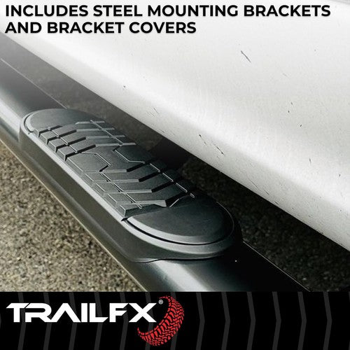 TrailFX A7064B TFX 5" Oval Bent Side Bars NERF BAR OVAL 5"