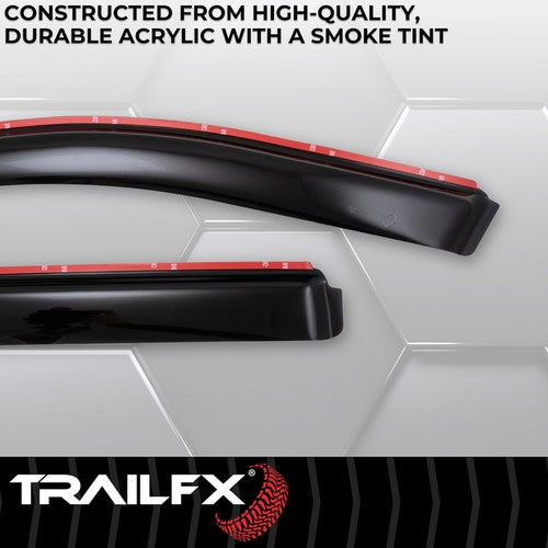 TrailFX 4252IC TFX 4-PC Window Vents RAINGUARDS