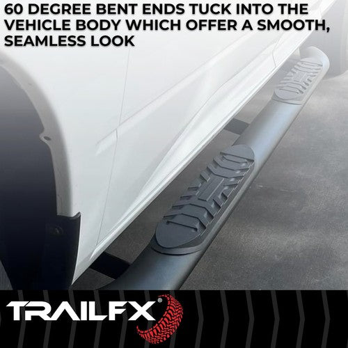 TrailFX A1007B TFX 4" Oval Tube Side Steps NERF BAR OVAL 4"