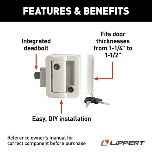 Lippert Components 2020102689  DOOR LATCH KIT