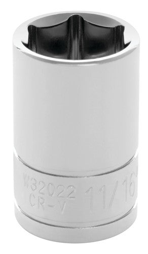 Performance Tool W32022 Socket 1/2 Inch Drive Standard 6 Point Single