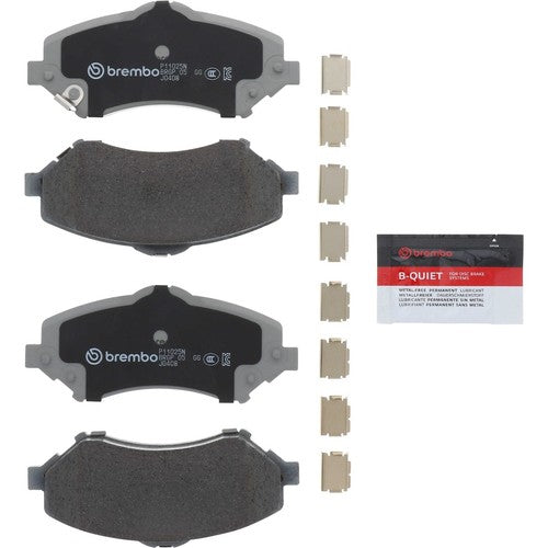 Brembo Front Ceramic Brake Pads Fits 2007-2018 Jeep Wrangler JK 4 Piece P11025N