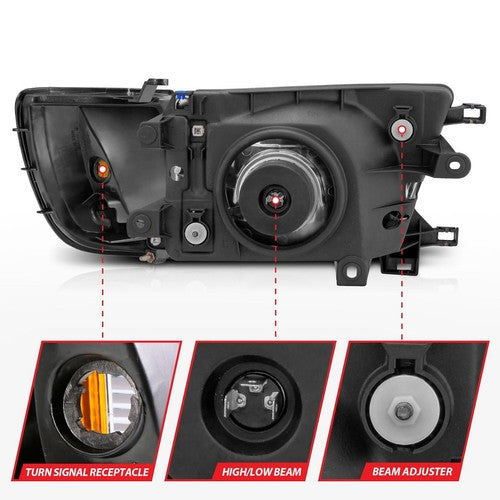ANZO USA 111077 Crystal Clear HEADLIGHT ASSEMBLY