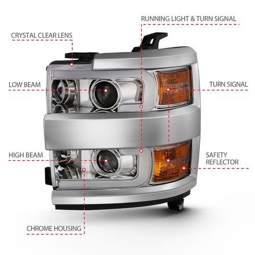 ANZO USA 111360  HEADLIGHT ASSEMBLY