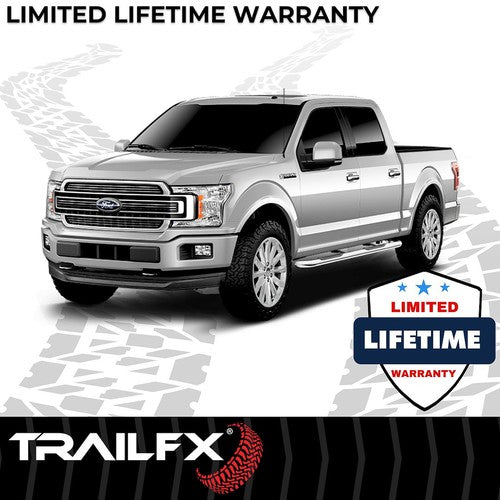 TrailFX A0041S TFX Round Tube Side Steps NERF BAR ROUND 3"