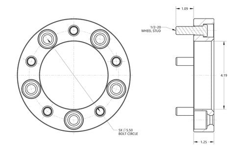 Spidertrax WHS003  WHEEL SPACER