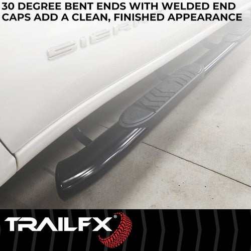 TrailFX A7103T TFX 5" Oval Bent Side Bars NERF BAR OVAL 5"