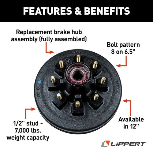 Lippert Components 814203  TRAILER BRAKE ASSEMBLY