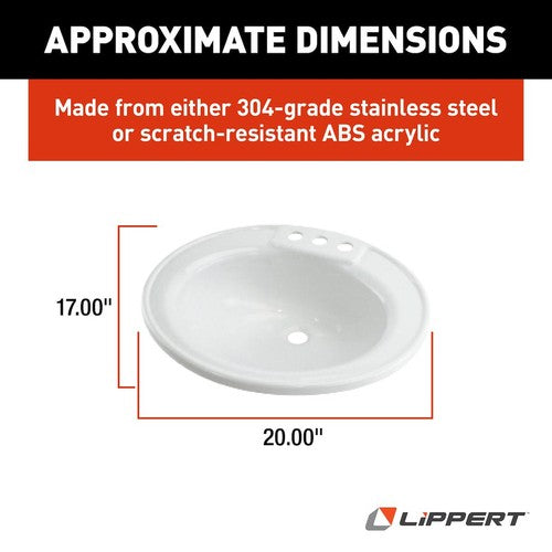 Lippert Components 209635 Better Bath BATHTUBS SHOWERS & SINKS RV