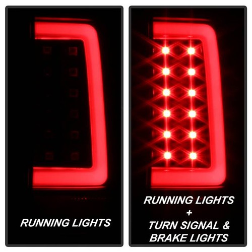 Spyder 07-13 Silverado (Will Not Work w/2010 921 Bulb) V3 LED Tail Lghts Blk ALT