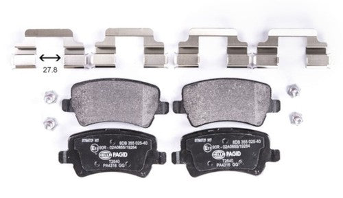 Hella Rear Low Metallic Brake Pads Fits 2010-2017 Volvo XC60 Brakes 2 Piece