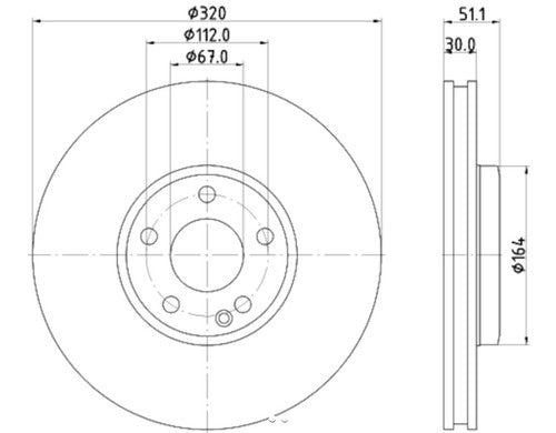 Hella 355119702  BRAKE ROTORS