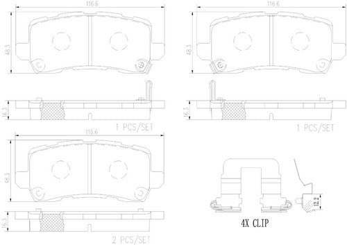 Brembo P28091 PRIME LINE DISC BRAKE KIT