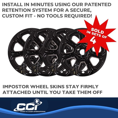 Coast To Coast IWCIMP456BLK IMPOSTOR  WHEEL COVER