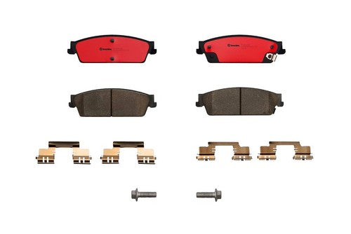 Brembo Rear Ceramic Brake Pads Fits 2007-2013 Chevrolet Silverado 1500 P10045N