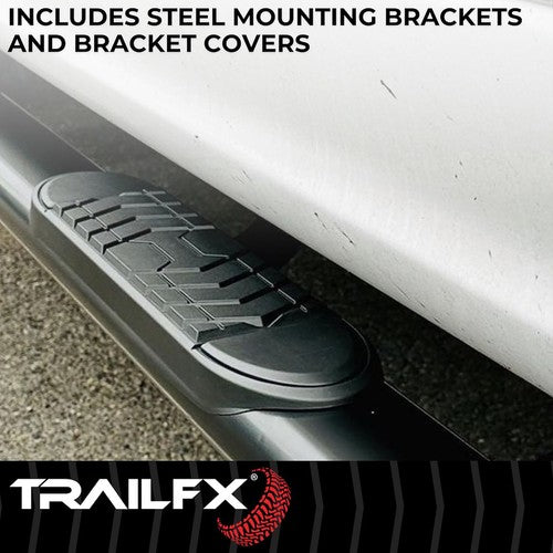 TrailFX A7103T TFX 5" Oval Bent Side Bars NERF BAR OVAL 5"