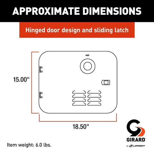 Lippert Components 2GWHDA6 Girard  WATER HEATERS RV