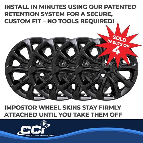 Coast To Coast IWCIMP409BLK IMPOSTOR  WHEEL COVER