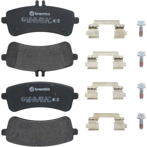 Brembo Rear Low Metallic Brake Pads Fits 2015-2021 Mercedes C63 AMG S 4Pc P50132