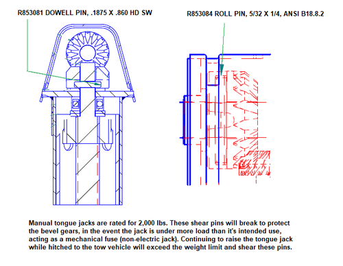 BAL RV 29025B  TRAILER JACKS
