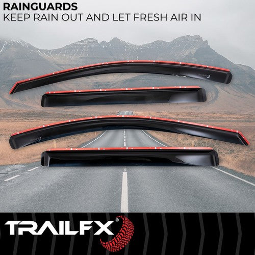 TrailFX 4812IC TFX 4-PC Window Vents RAINGUARDS