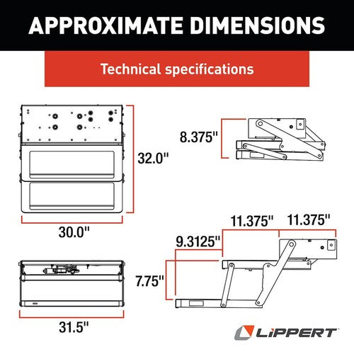 Lippert Components 3722862 Series 34 STEPS & STEP RUGS RV