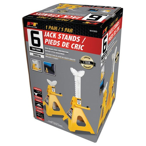 Performance Tool W41023 Jack Stand Ratchet 15-1/2"Min - 23-3/4" Max  6-Ton Qty 2
