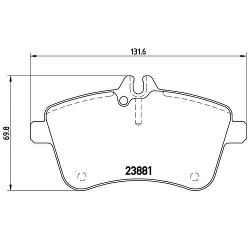 Brembo Brake Pads Low Metallic Fits 2008 Mercedes-Benz B200 Models P50057