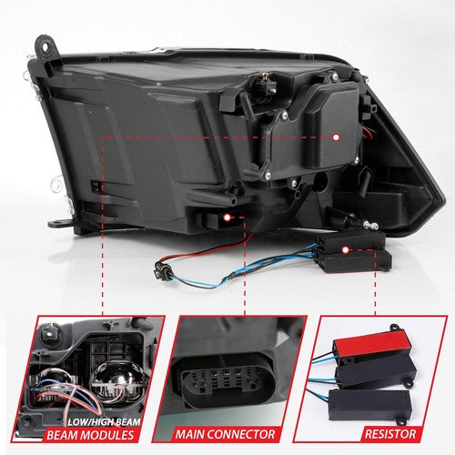 ANZO USA 111464  HEADLIGHT ASSEMBLY