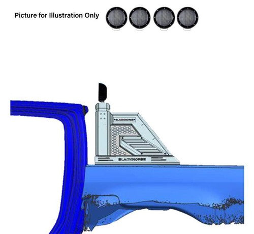 Black Horse Offroad AR2-05B-PLFB Armour II ROLLBAR