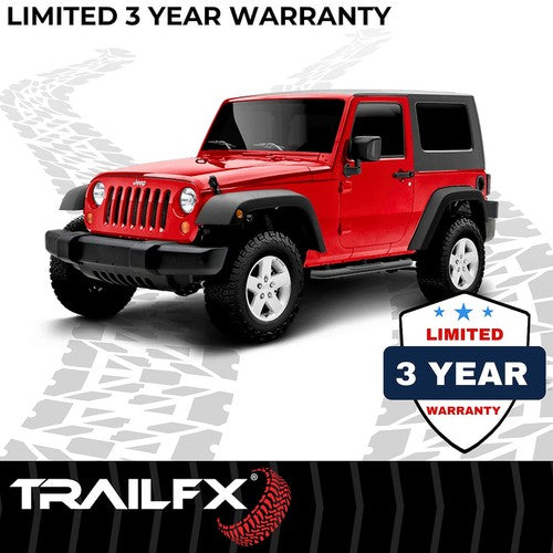 TrailFX A0027T TFX Round Tube Side Steps NERF BAR ROUND 3"