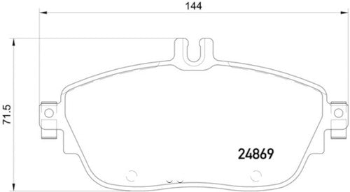 Hella Front Low Metallic Brake Pads Fits 2015-2020 Mercedes GLA250 Brakes 2 Pc