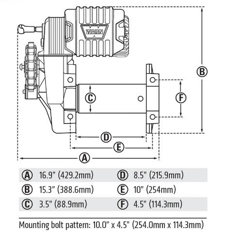 Warn 106170 M8274 Series WINCHES