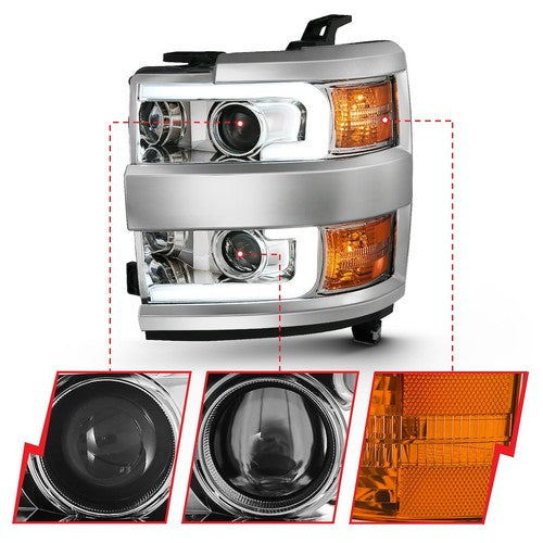 ANZO USA 111360  HEADLIGHT ASSEMBLY