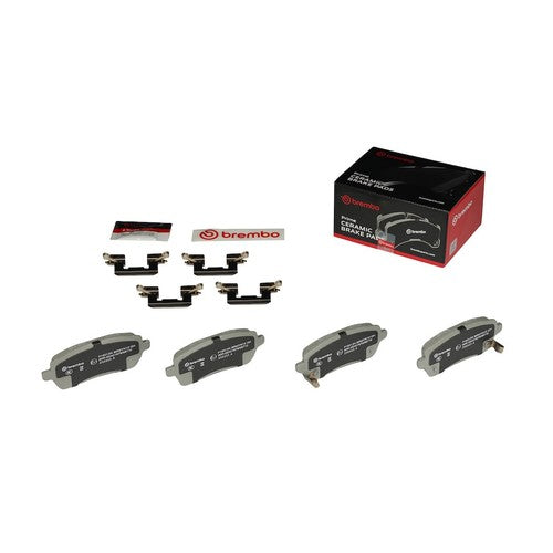 Brembo Rear Ceramic Brake Pads Fits 2011-2014 Mazda 2 4 Piece Brake Set P16013N