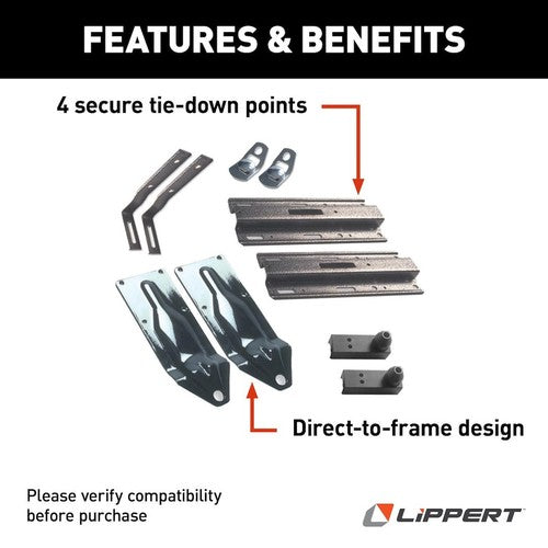Lippert Components 182910 Happijac RV CAMPER TIEDOWNS & TURNBUCKL