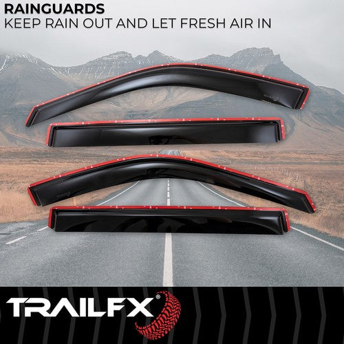 TrailFX 4888IC TFX 4-PC Window Vents RAINGUARDS