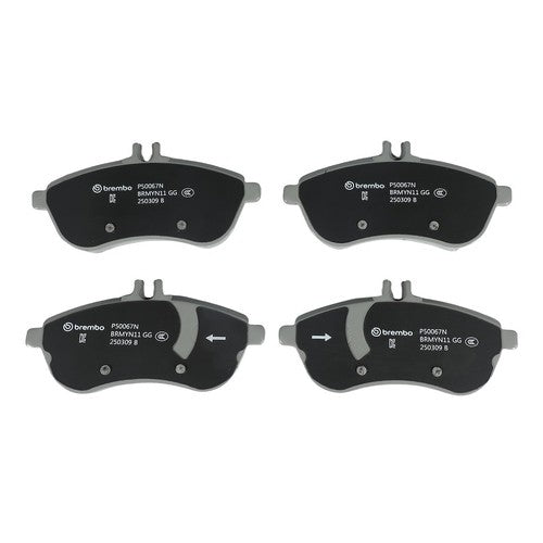 Brembo Front Ceramic Brake Pads Fits 2008-2012 Mercedes-Benz C300 4 Pc P50067N