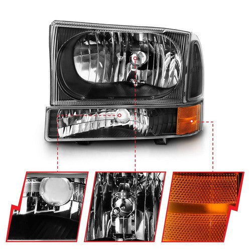ANZO USA 111457  HEADLIGHT ASSEMBLY