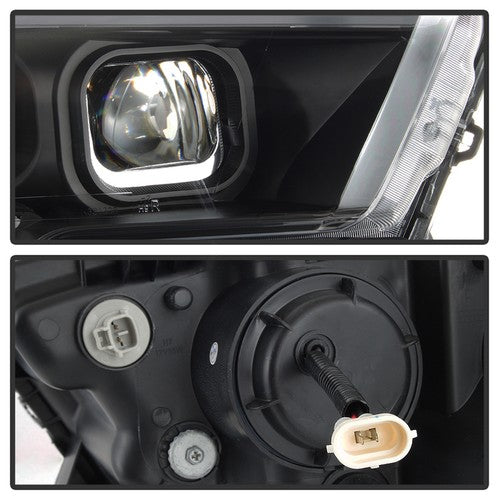 xTune Toyota Tacoma 16-18 DRL Light Bar Projector Headlights - Black PRO-JH-TTA1