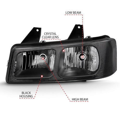 ANZO USA 111474  HEADLIGHT ASSEMBLY